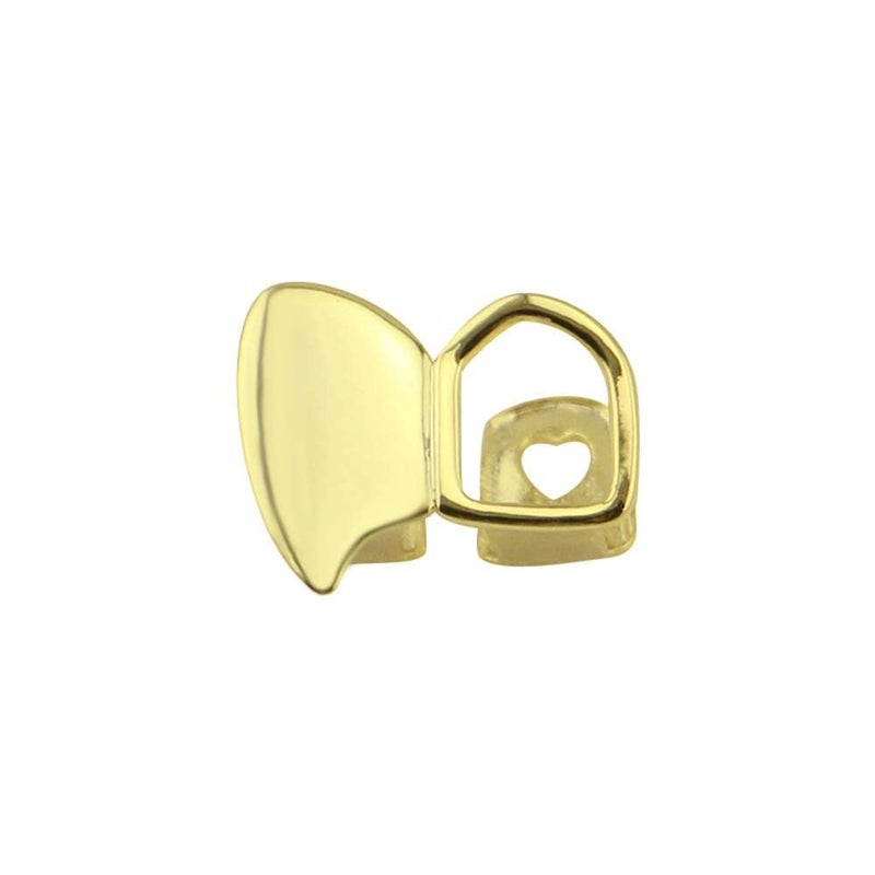 OOCC 6PC 18K Plated Gold Grillz Mouth Teeth Top Tooth Single Grill Cap for Party Accessories - Image 4
